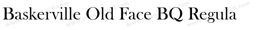 Baskerville Old Face BQ Regular字体转换